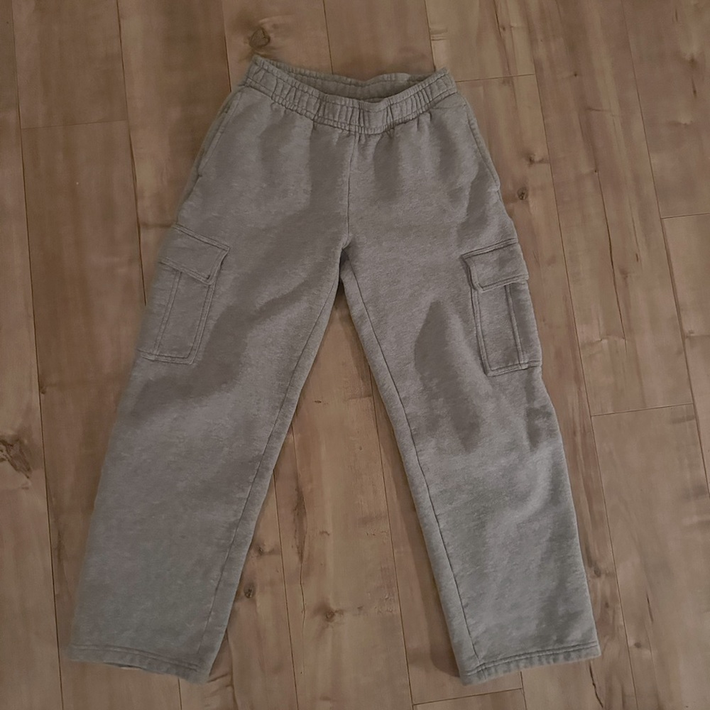 Grey mega cargo sweats
